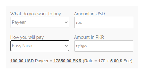 buy Payeer in Pakistan with Jazzcash